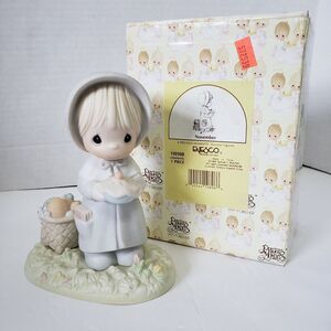 Precious Moments November Porcelain Figurine Vintage 1988 Samuel Butcher Boxed